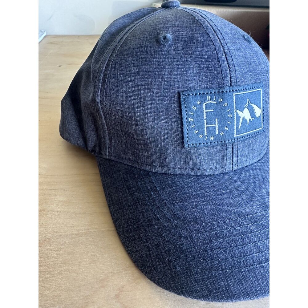 Fish Hippie Co Waterside Originals Snapback Hat Blue Performance Fishing Cap